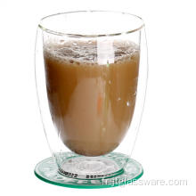 Tasse en verre personnalisée à double paroi pour le café